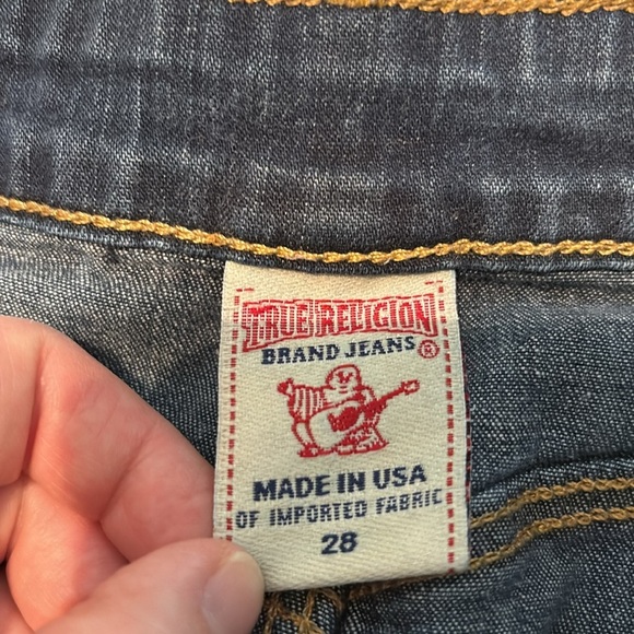 True Religion Jean Skirt Size 28 - Picture 7 of 9